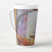 We vliegen allemaal rond hetzelfde licht. latte mok (Linkerhoek)