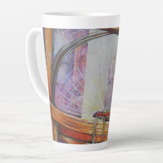 We vliegen allemaal rond hetzelfde licht. latte mok (Linkerhoek)