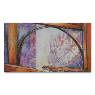 We vliegen allemaal rond hetzelfde licht. magnetisch visitekaartje