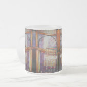 We vliegen allemaal rond hetzelfde licht. matglas koffiemok (Voorkant links)