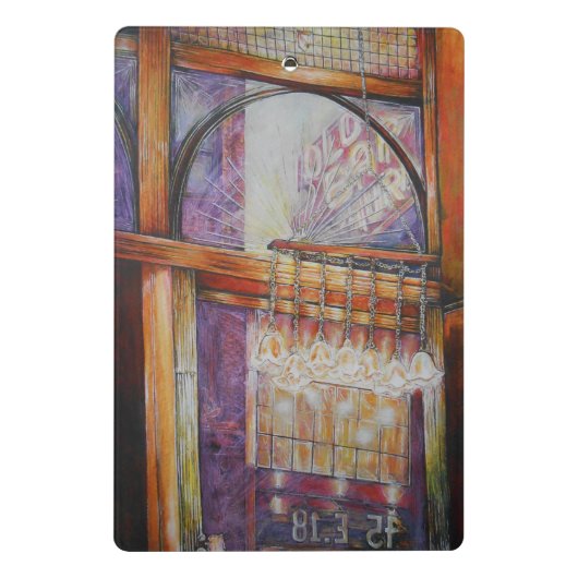 We vliegen allemaal rond hetzelfde licht. mini klembord (Achterkant)