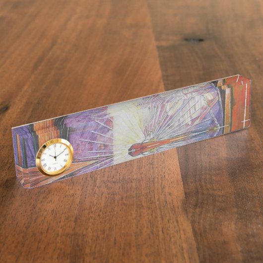 We vliegen allemaal rond hetzelfde licht. naambordje (Zijkant)