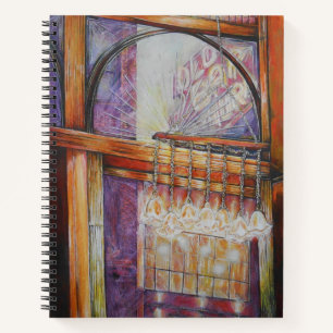 We vliegen allemaal rond hetzelfde licht. notitieboek