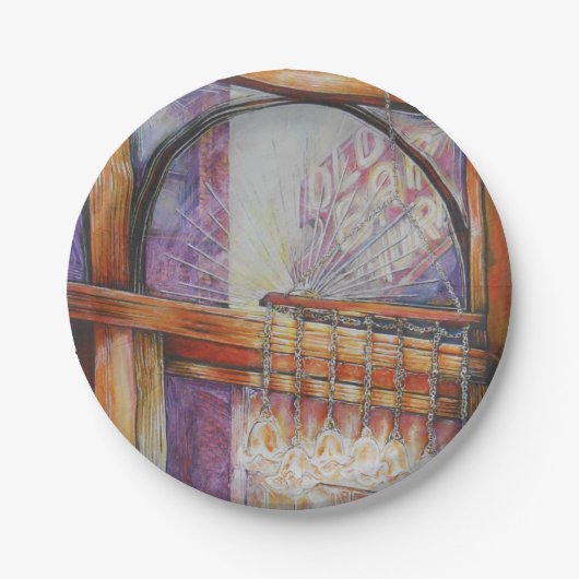 We vliegen allemaal rond hetzelfde licht. papieren bordje (Voorkant)