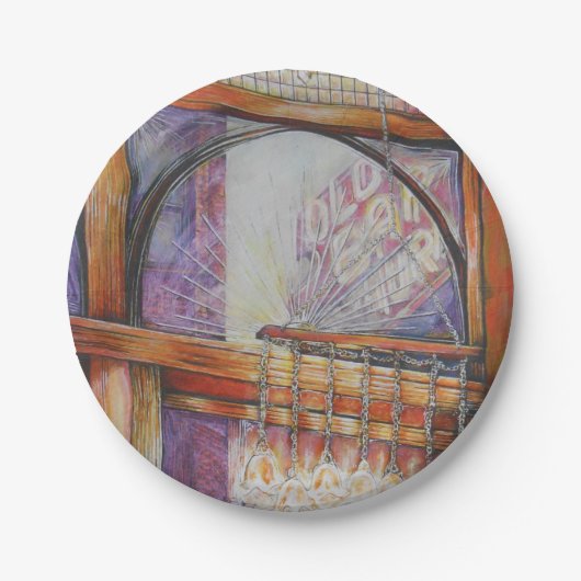 We vliegen allemaal rond hetzelfde licht. papieren bordje (Voorkant)