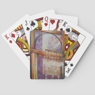 We vliegen allemaal rond hetzelfde licht. pokerkaarten