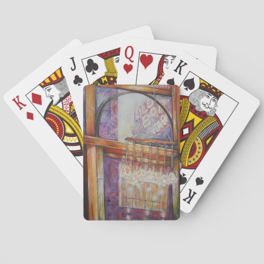 We vliegen allemaal rond hetzelfde licht. pokerkaarten (Achterkant)