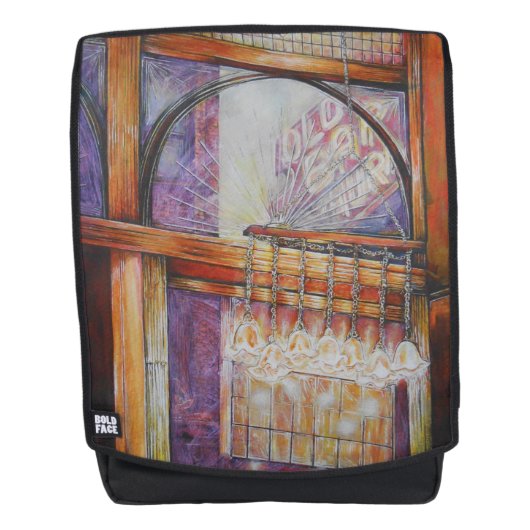 We vliegen allemaal rond hetzelfde licht. rugtassen (Voorkant)