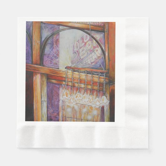 We vliegen allemaal rond hetzelfde licht. servet (Voorkant)