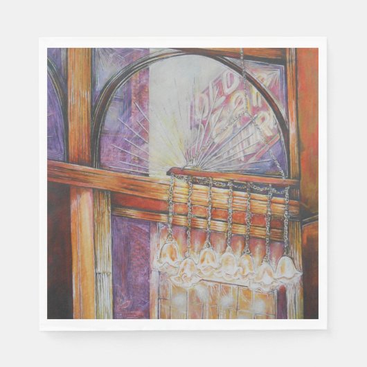 We vliegen allemaal rond hetzelfde licht. servet (Voorkant)