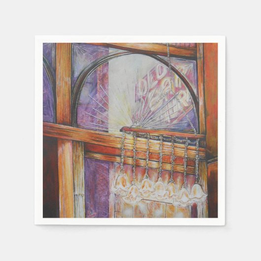 We vliegen allemaal rond hetzelfde licht. servet (Voorkant)