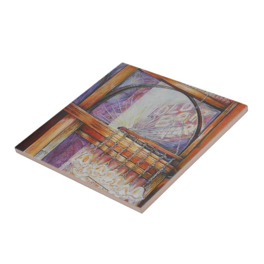 We vliegen allemaal rond hetzelfde licht. tegeltje (Zijkant)