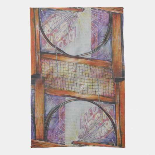 We vliegen allemaal rond hetzelfde licht. theedoek (Verticaal)