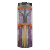 We vliegen allemaal rond hetzelfde licht. thermosbeker (Achterkant)