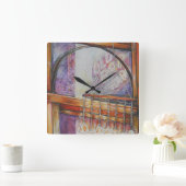 We vliegen allemaal rond hetzelfde licht. vierkante klok (Huis)