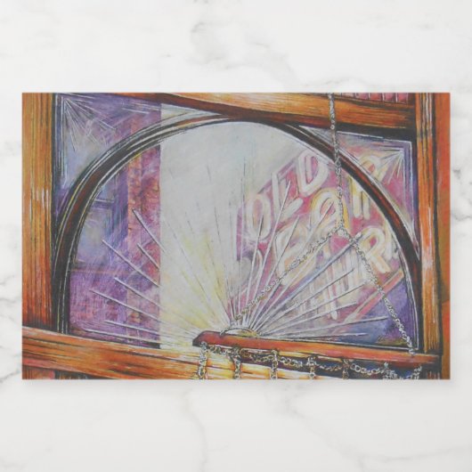 We vliegen allemaal rond hetzelfde licht. voedselcontainer etiket (Enkel label)