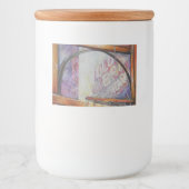 We vliegen allemaal rond hetzelfde licht. voedselcontainer etiket (Voorkant)