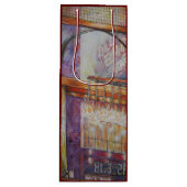 We vliegen allemaal rond hetzelfde licht. wijn cadeautas (Voorkant)