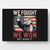 We vochten, we wonnen, accepteer het Trump 47e pre Fotoplaat (voorkant)