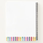 We voeden de basisschool Rainbow Crayons Notitieboek (Achterkant)