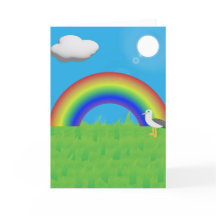 We volgden de Regenboog voor deze wenskaart