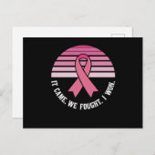 We vonden dat ik borstkanker zou krijgen. briefkaart (Voorkant / Achterkant)