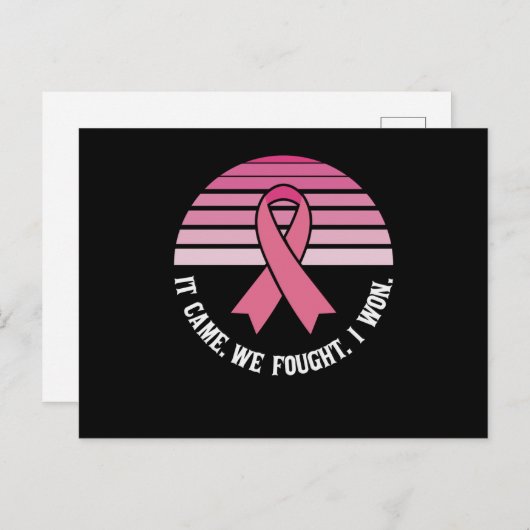 We vonden dat ik borstkanker zou krijgen. briefkaart (Voorkant / Achterkant)