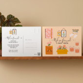 We vonden New Home Cute Girly Cozy Elements roze Feestdagenkaart