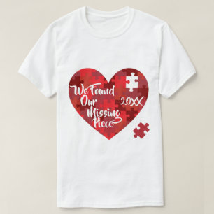 We vonden ons ontbrekende stuk - puzzelhart t-shirt