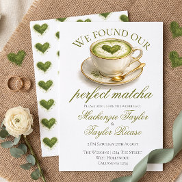 We Vonden Onze Perfecte Matcha Bruiloft Kaart
