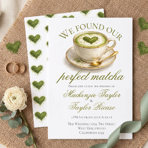 We Vonden Onze Perfecte Matcha Bruiloft Kaart