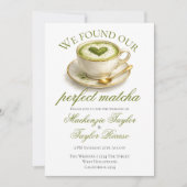 We Vonden Onze Perfecte Matcha Bruiloft Kaart (Voorkant)