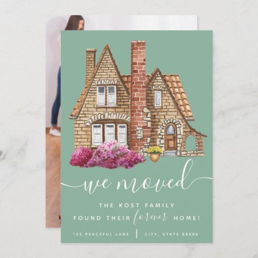 We vonden onze voormalige Kaarten voor thuisbekend (Voorkant / Achterkant)