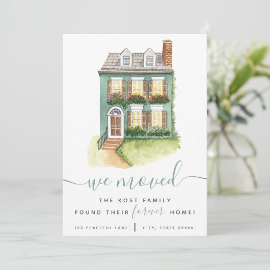 We vonden onze voormalige Kaarten voor thuisbekend (Staand voorkant)