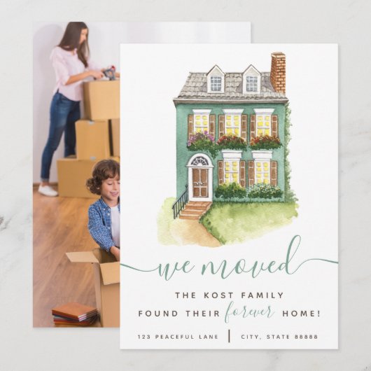 We vonden onze voormalige Kaarten voor thuisbekend (Voorkant / Achterkant)