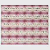 We vonden True Love Dark Red Wrapping Paper Cadeaupapier (Vlak)