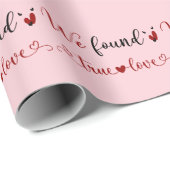 We vonden True Love Light Pink Wrapping Paper Cadeaupapier (Rol Hoek)