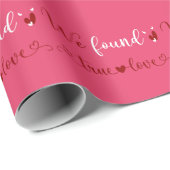 We vonden True Love Paradise Pink Wrapping Paper Cadeaupapier (Rol Hoek)