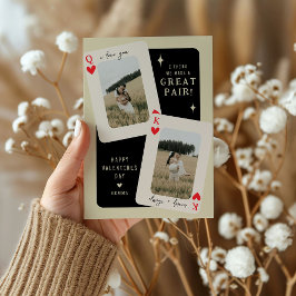 We vormen een geweldig koppel Koning/Koningin Foto Feestdagenkaart