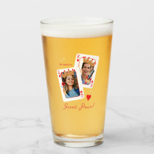 We vormen een geweldig stel valentijnsdag glas