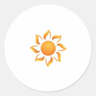We vullen de dagen met zonneschijn ronde sticker