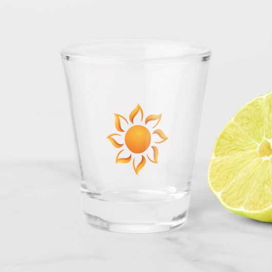 We vullen de dagen met zonneschijn shot glas (Voorkant)