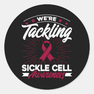 We vullen het met sikkelcelanemie bij bewustzijn ronde sticker