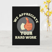 We waarderen je harde werk kaart (Gele Bloem)