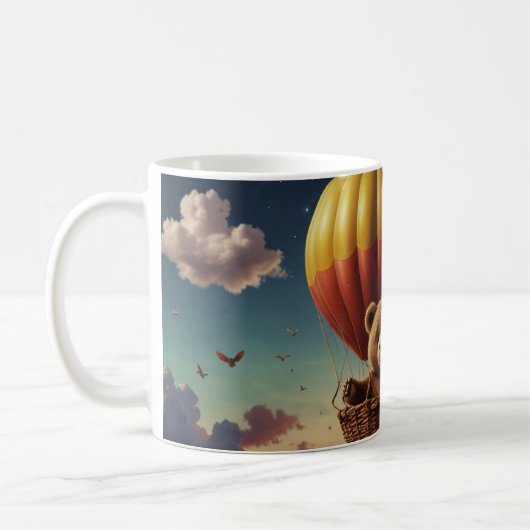 We wachten bijna af! baby shower bruin beer koffiemok (Links)