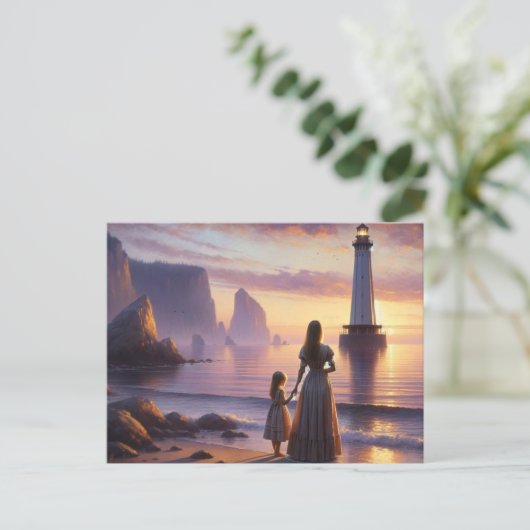 We wachten briefkaart (Staand voorkant)