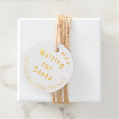 We wachten op Santa Ho! Ho! Ho! Winter Holiday Bedankjes Labels (Met doos)