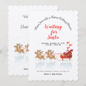 We wachten op Santa Ho! Ho! Ho! Winter Holiday Kaart (Voorkant / Achterkant)