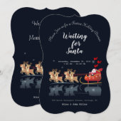 We wachten op Santa Ho! Ho! Ho! Winter Holiday Kaart (Voorkant / Achterkant)