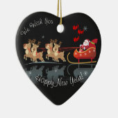 We wachten op Santa Ho! Ho! Ho! Winter Holiday Keramisch Ornament (Rechts)